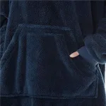 poncho plaid chaud pour l'hiver