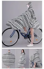 poncho péruvien noir pour femme