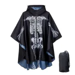 poncho pluie squelette