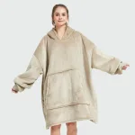 poncho femme en laine polaire