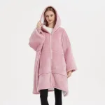 poncho polaire femme fermeture éclair