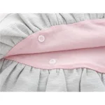 poncho bébé à capuche en tissu été