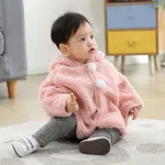 poncho pour fille avec capuche