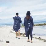 poncho imperméable surf shark