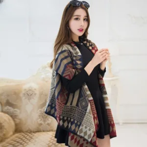 poncho pure laine