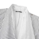 poncho homme fin à motifs rayés