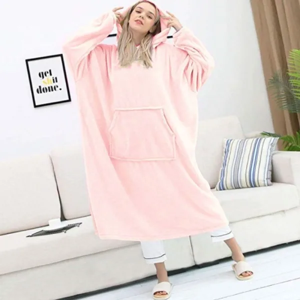 poncho rose poudré