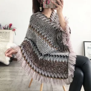 poncho soirée femme