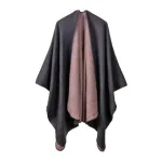 poncho élégant femme pour l'hiver