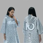 poncho de plage wavy ocean