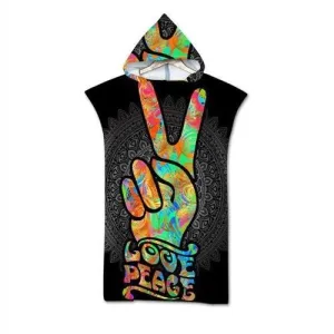 poncho surf coloré