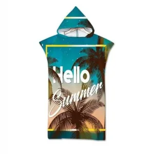 poncho surf coton été