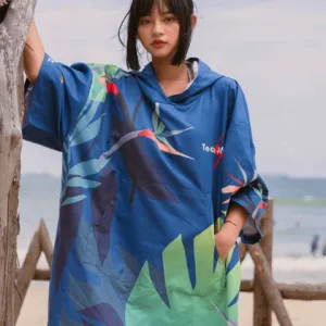 poncho surf femme microfibre