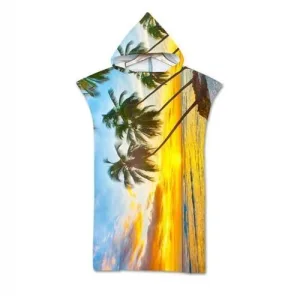 poncho surf palmiers