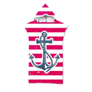 poncho surf rayures
