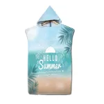 poncho surf tropique d'été