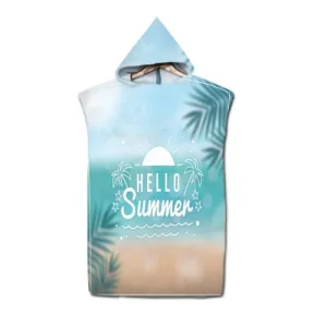 poncho surf tropique d'été
