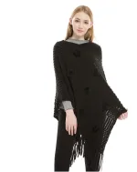 vêtement poncho femme en laine