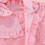 poncho stylé fillette rose