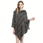 poncho imperméable à capuche