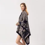 poncho femme en tissu indien