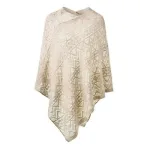 poncho été style bohème en dentelle