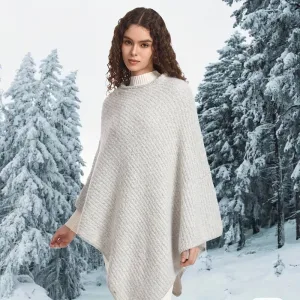 poncho tricot femme