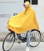 poncho vélo jaune