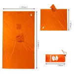 poncho orange pour la pluie