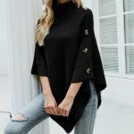 ponchos femme noire