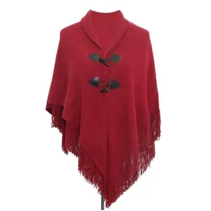 poncho pull frange