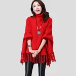 poncho élégant pour femme avec manches