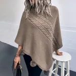 poncho laine femme mode
