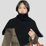 poncho court femme en laine