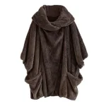 poncho à carreaux pour homme
