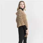 poncho ajouré pour femme