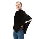 vêtement d'extérieur femme poncho fourrure
