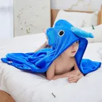 cape de bain éléphant bleue