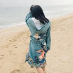 vêtement de bain poncho adulte femme