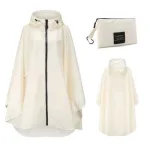 vêtement imperméable poncho blanc