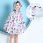 poncho pour fille avec motifs animaux
