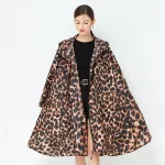 poncho léopard pour adulte