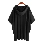 poncho à capuche pour homme tendance