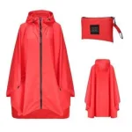 manteau imperméable rouge