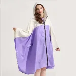 vêtements imperméables poncho violet