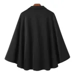 poncho noir pour homme