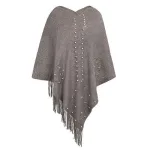 poncho ethnique femme perles