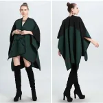 vêtement femme cape avec ceinture