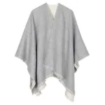 poncho en cachemire femme élégant