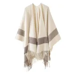 poncho en coton doux pour hiver